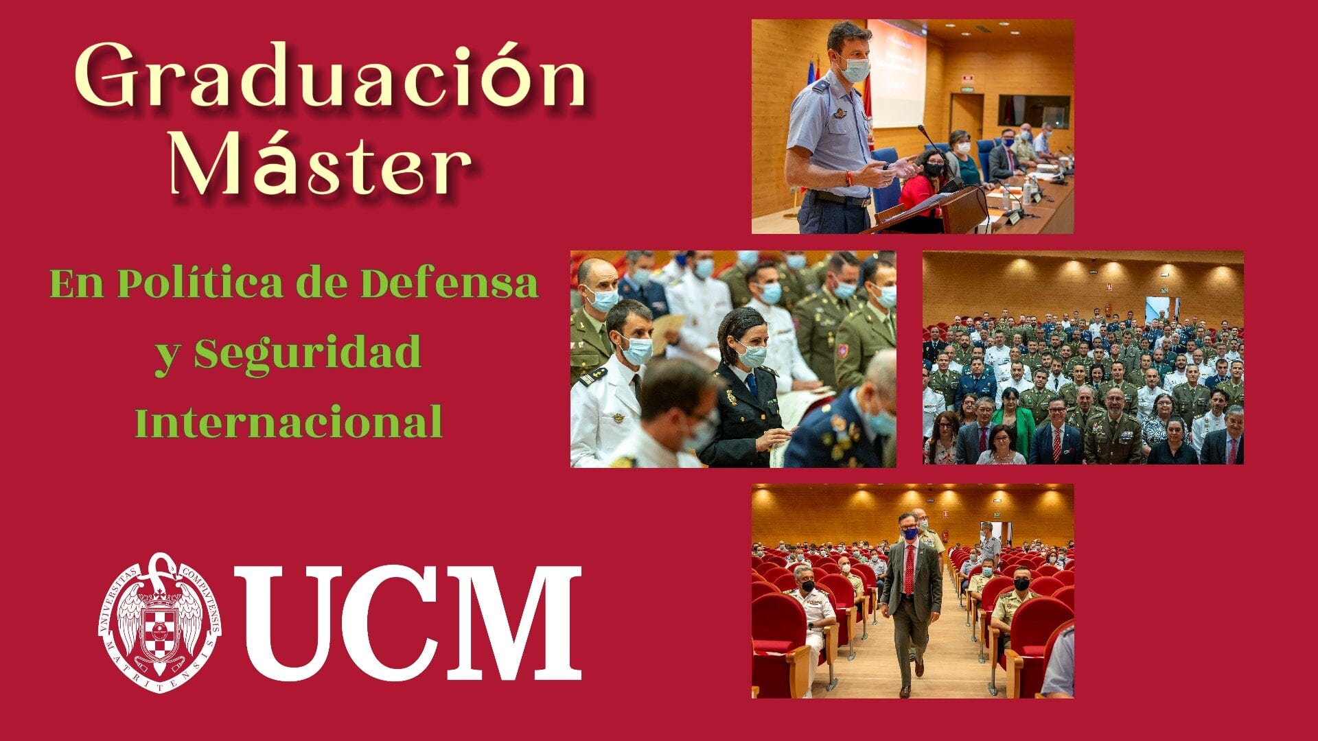 Acto de Graduación del Máster en Defensa.